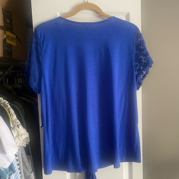 Hannah 💙 blue mesh top - Picture 3 of 8